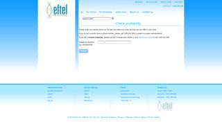 Online Signup - MyAccount - Eftel