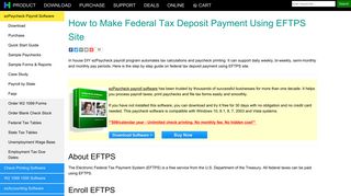 EFTPS Online Payroll Tax Deposit - Halfpricesoft.com
