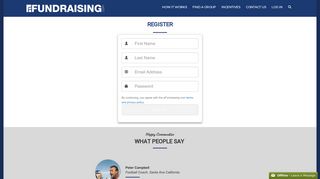 Efundraising : Fundraising Online, Register your Campaign