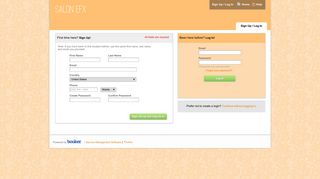 Salon Efx > Login Or Sign Up - secure-booker.com