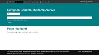 Login | European Genome-phenome Archive - EMBL-EBI