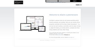 eGain's customer zone