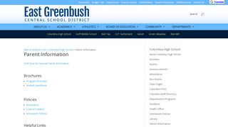 Parent Information | East Greenbush CSD