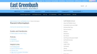 Parent Information | East Greenbush CSD