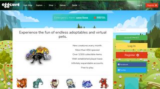 Egg Cave: Adoptables and Virtual Pets