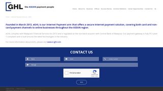 Internet Payment Services - eGHL | GHL