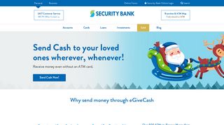eGiveCash | Online Money Transfer | Security Bank Philippines