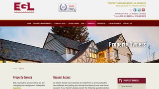 Property Owner's Account - EGL Properties, Inc. - Real Estate ...