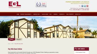 Pay HOA dues online - EGL Properties, Inc. - Property Management ...