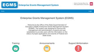 Enterprise Grants Management System: EGMS