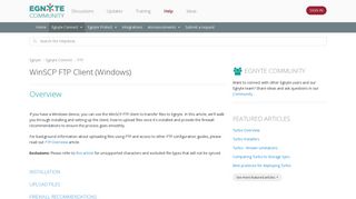 WinSCP FTP Client (Windows) – Egnyte