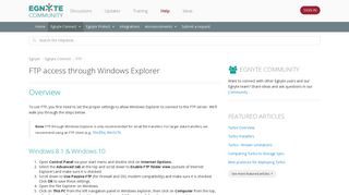 FTP access through Windows Explorer – Egnyte