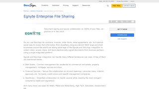 Egnyte Enterprise File Sharing | DocuSign