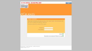 Forgot your password? - eGrants - Corporation for National and ...