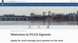 Egrants Home - PCCD - PA.gov