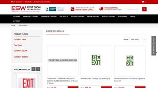 Egress Signs – Exit Sign Warehouse