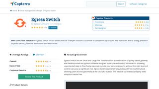Egress Switch Reviews and Pricing - 2019 - Capterra