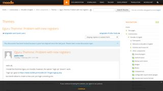 Moodle in English: Eguru Themme: Problem with new registers ...