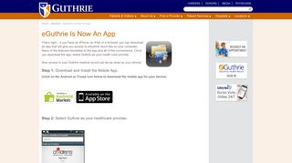 eGuthrie Is Now An App | Guthrie