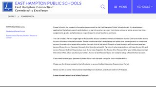 powerschool - East Hampton Schools