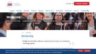 Membership - The European Hematology Association