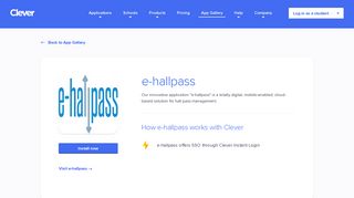 e-hallpass - Clever application gallery | Clever