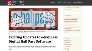 Exciting Updates to e-hallpass Digital Hall Pass Software - Eduspire ...