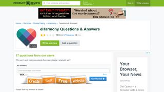 eHarmony Questions & Answers - ProductReview.com.au