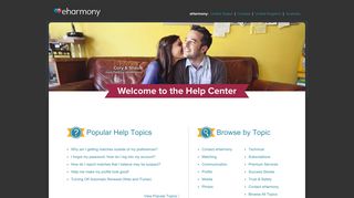 eHarmony Support Home Page