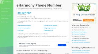 eHarmony Phone Number | Call Now & Shortcut to Rep - GetHuman