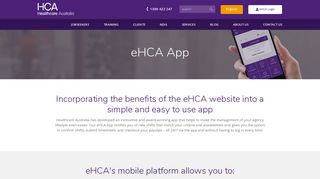eHCA App - Healthcare Australia