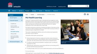 My Health Learning - eHealth NSW