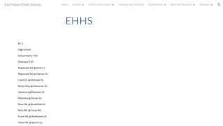 EHHS - East Haven Public Schools