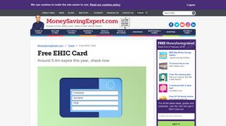 EHIC: How to get a free EHIC card - MoneySavingExpert