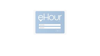 eHour - Sign in
