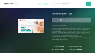 Get Coursenav.paradigmcollege.net news - Course Navigator: Login