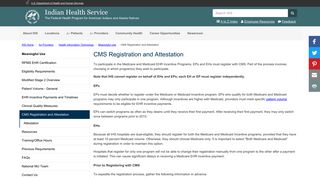 CMS Registration and Attestation | Meaningful Use