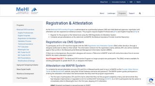 Registration & Attestation | MeHI