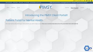 Introducing the PIMSY Client Portal!! - pimsy ehr