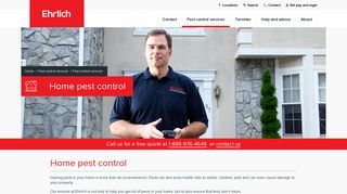 Home Pest Control | Ehrlich Pest Control