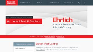 Ehrlich Pest Control | A Rentokil Steritech Company