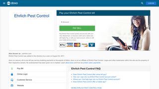 Ehrlich Pest Control: Login, Bill Pay, Customer Service and Care Sign-In