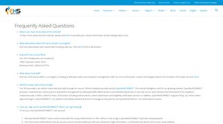 FAQ - EHS Medical Group