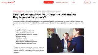 How to change my address for Employment Insurance ? | MovingWaldo
