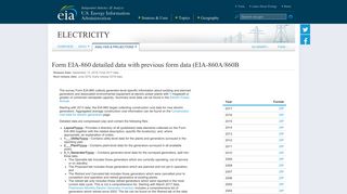 Form EIA-860 detailed data with previous form data (EIA-860A/860B