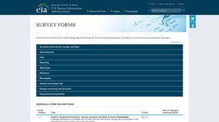 Survey Forms - US Energy Information Administration (EIA)