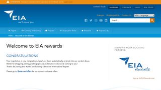 Welcome to EIA rewards | Edmonton International Airport