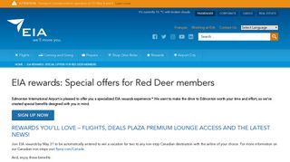 EIA Rewards: Red Deer | Edmonton International Airport