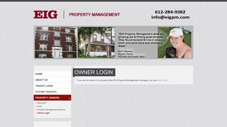 Owner Login - EIG | Property Management