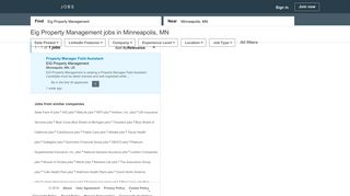 1 Eig Property Management Job in Minneapolis, MN | LinkedIn